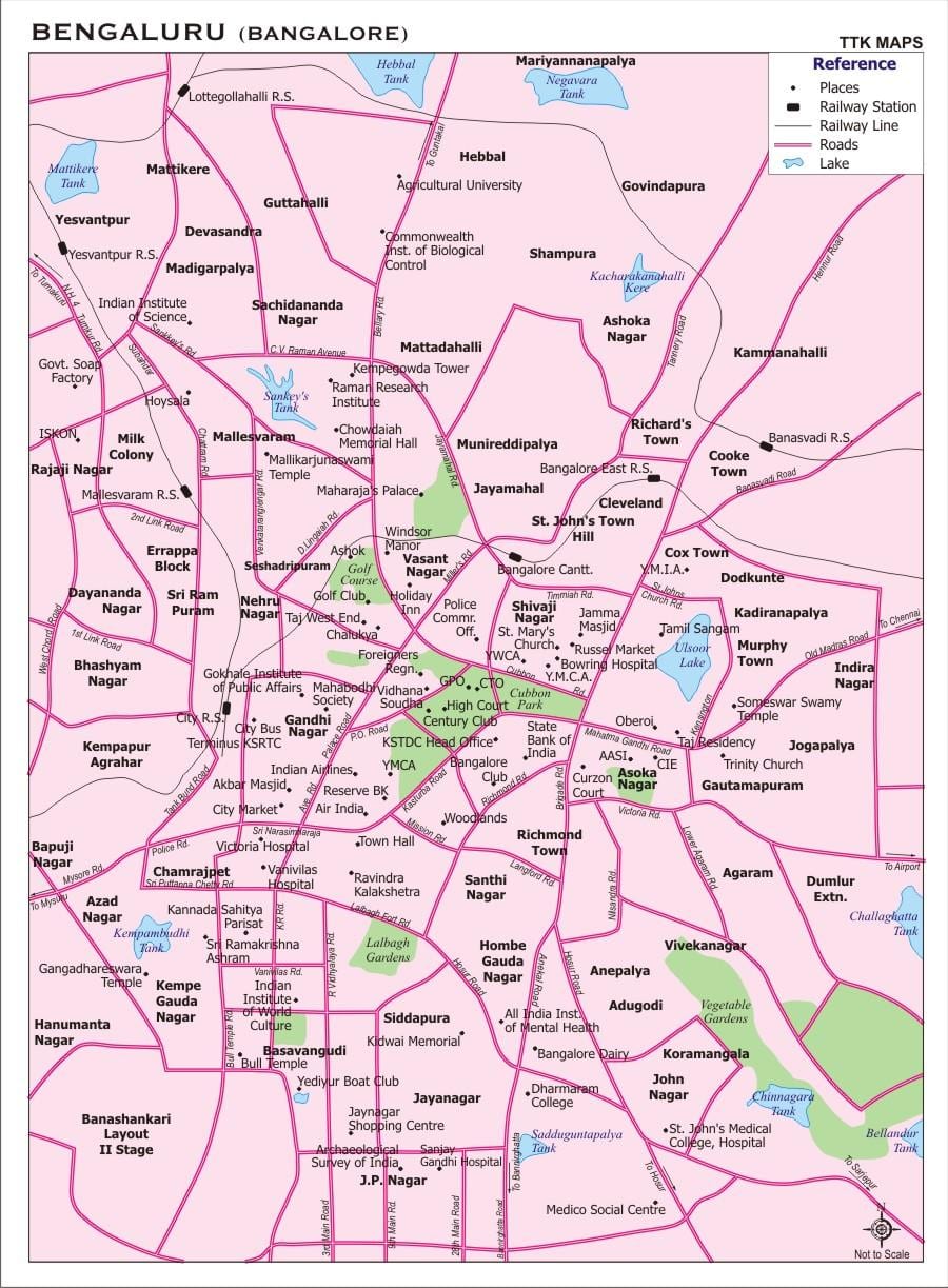 Banglore อยู่ในแผนที่