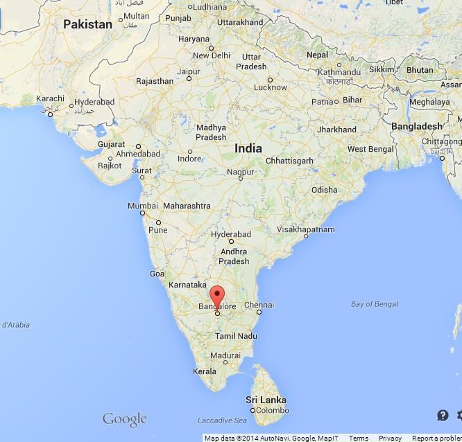 India. kgm ในอินเดียนแผนที่