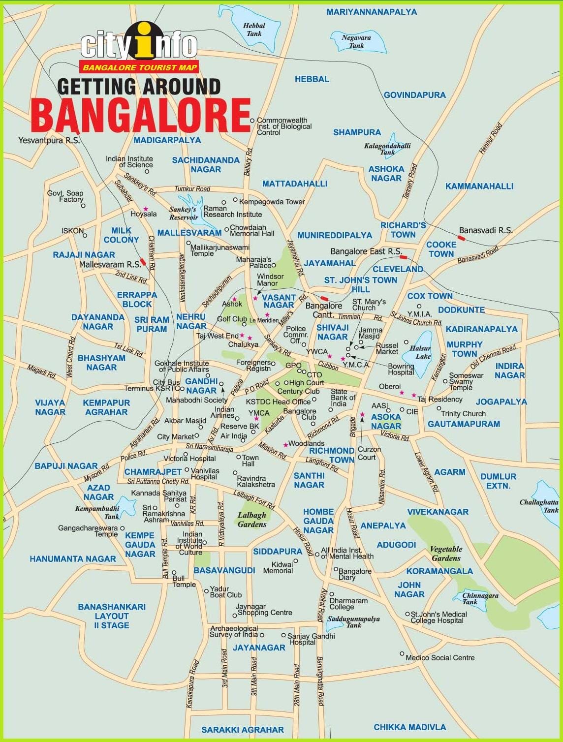 แผนที่ของ Bengaluru